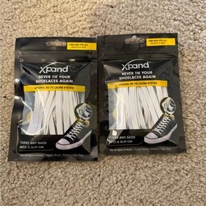AND Xpand No-Tie Shoelaces White